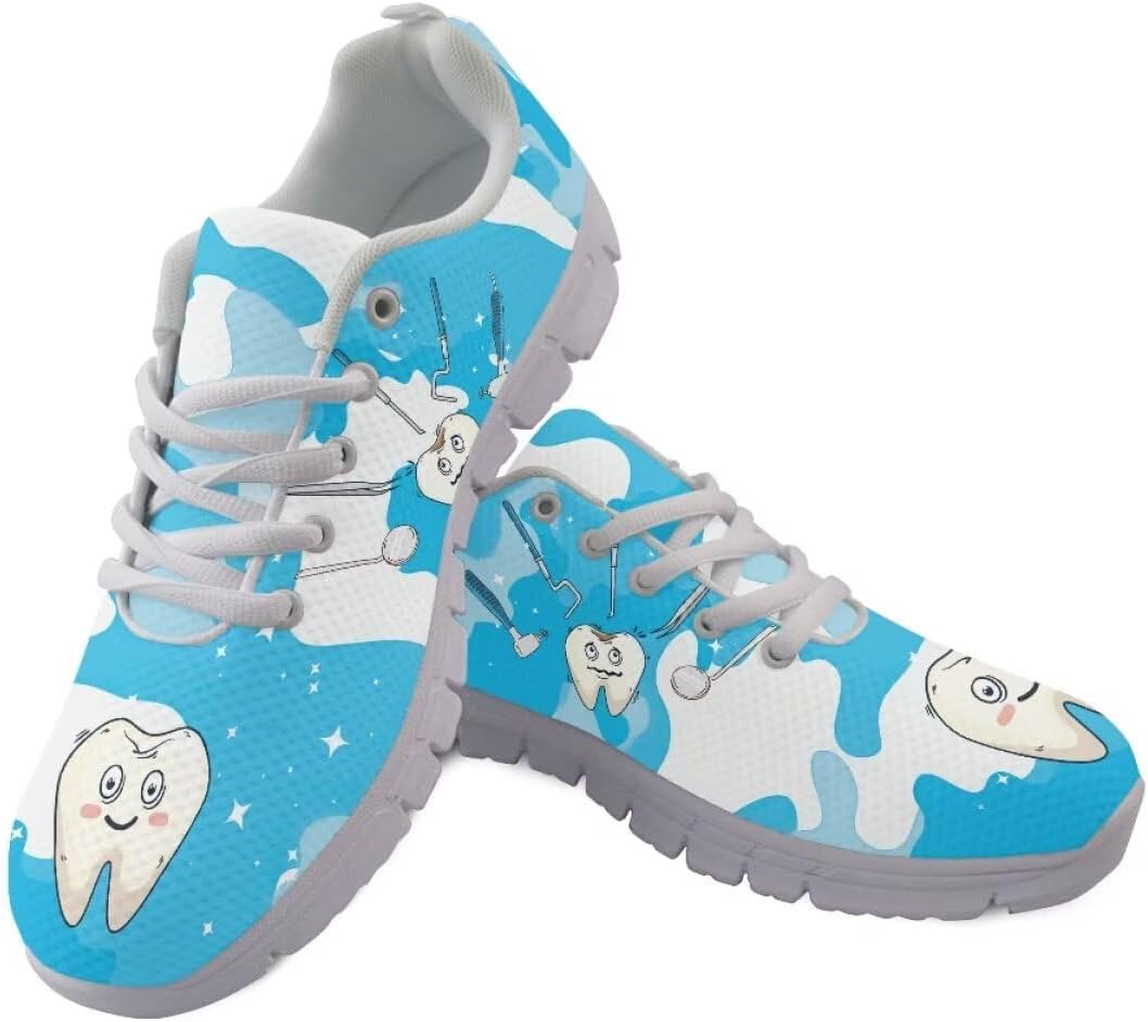 

Мужские модные повседневные кроссовки AmzPrint с принтом, Teeth-3