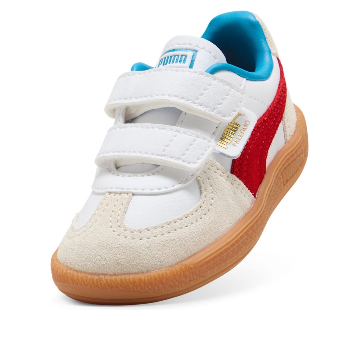 (TD) Puma Palermo Leather 'White Red' — фото 3