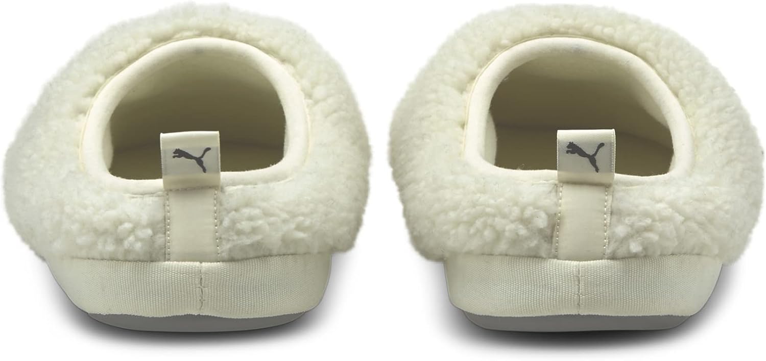 Мужские тапочки PUMA Scuff Sherpa, белый/черный — фото 2