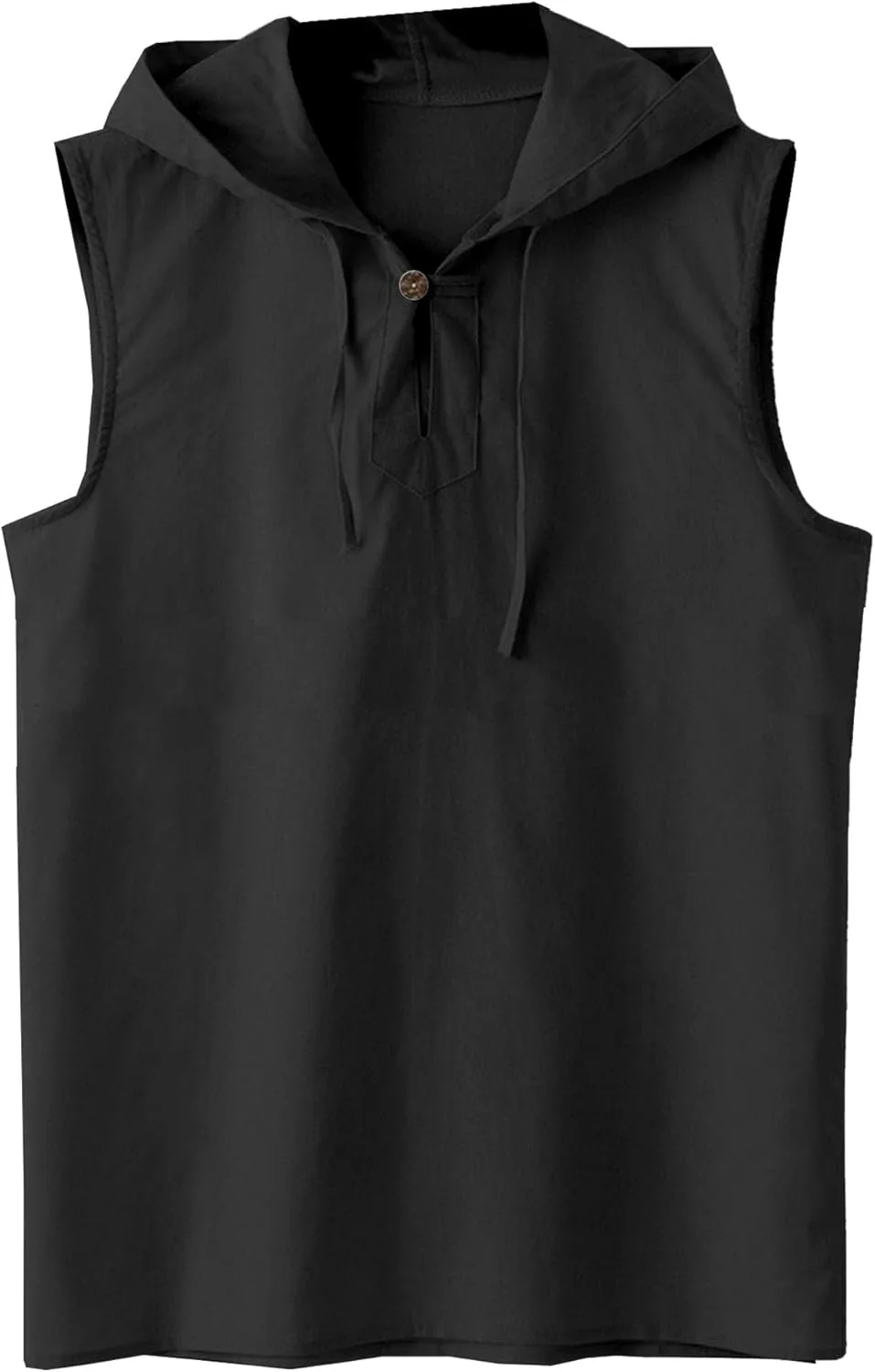 

Мужская хлопковая льняная майка-худи без рукавов VgueElegc