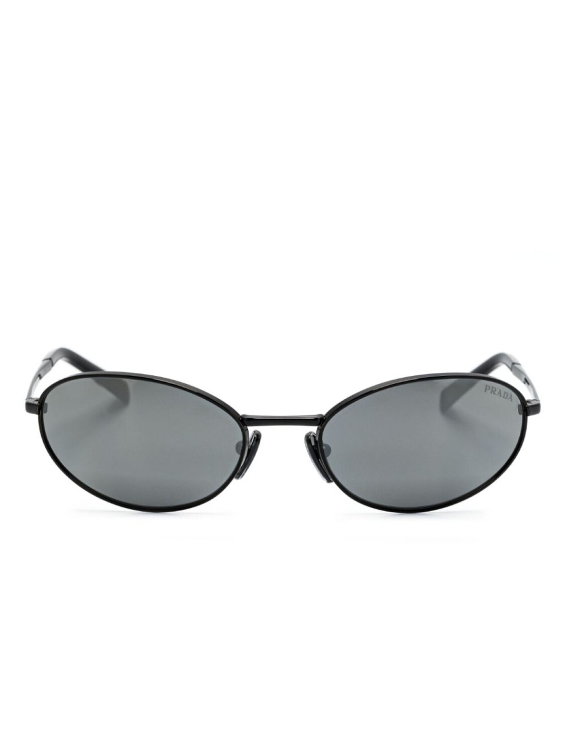 

Prada Eyewear солнцезащитные очки в овальной оправе A59S, черный