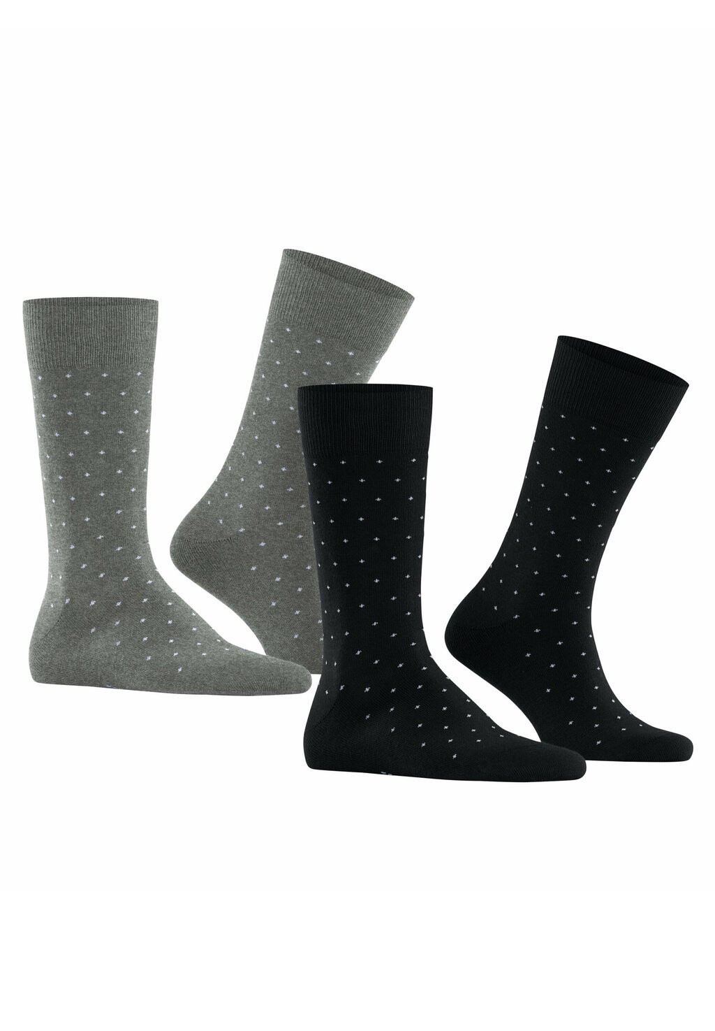 

Носки FINE DOT 2-PACK WITH PATTERN Esprit, черный