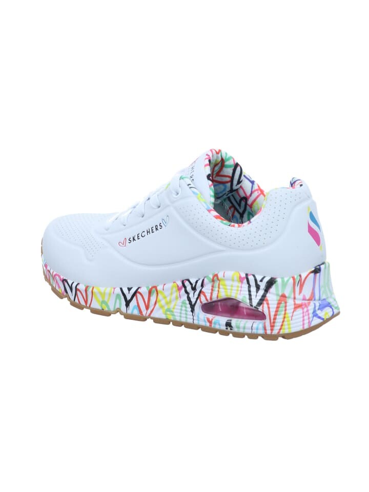 Элегантные туфли на шнуровке Skechers Damen UNO LOVING LOVE, белый — фото 2
