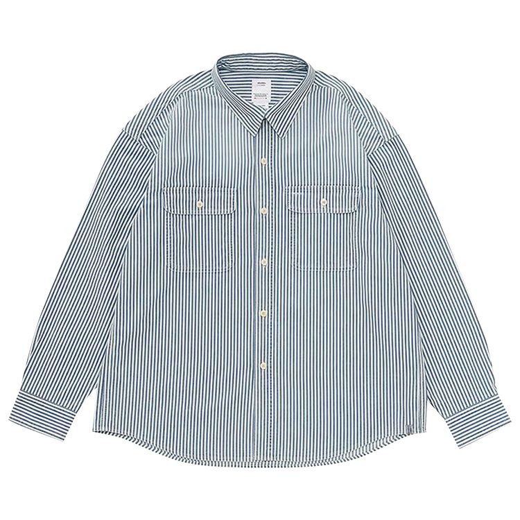 

Рубашка Visvim Langer Shirt 'Blue/White', синий