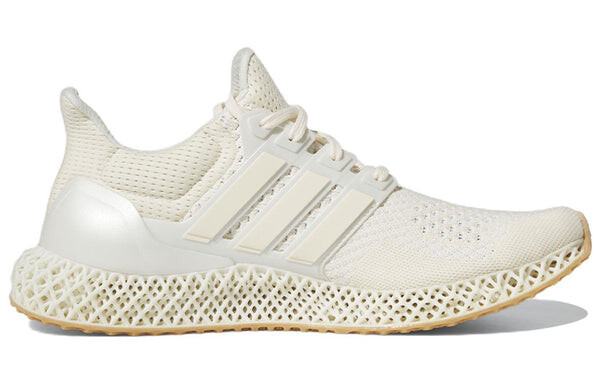 Кроссовки adidas Ultra 4D Running Shoes 'Wonder White Gold Metallic', белый — фото 2