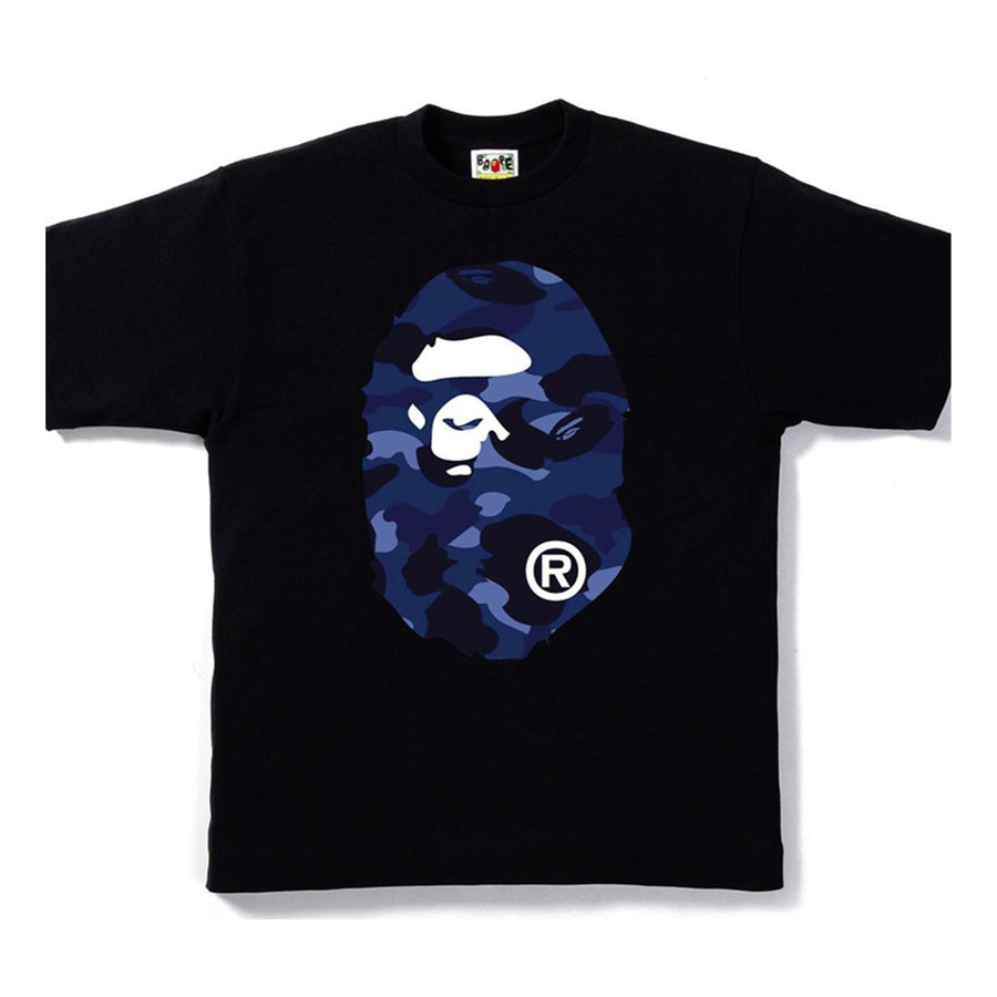 

Футболка A Bathing Ape Camouflage Big Ape Head Tee 'Black Blue'