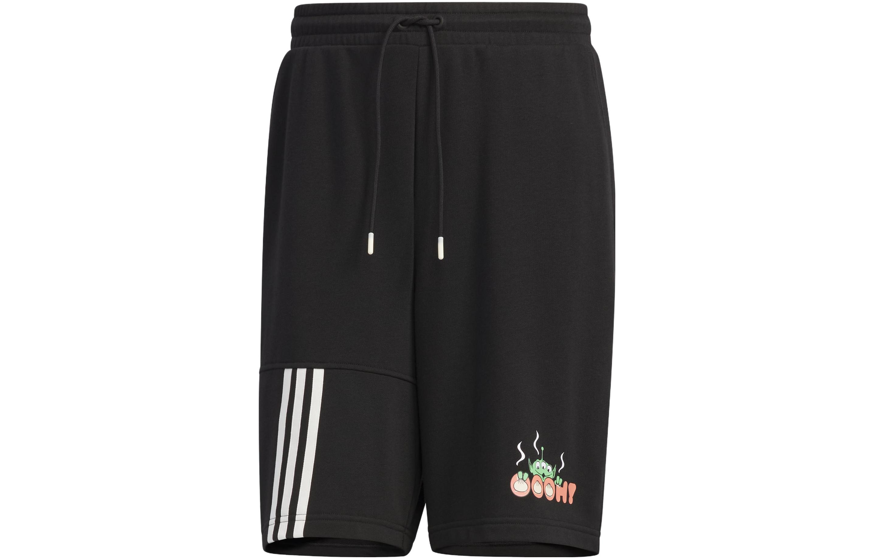 Disney X Casual Шорты Мужские Черные Adidas Neo — фото 2
