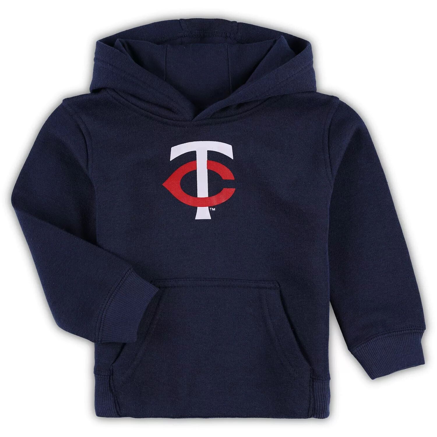 Темно-синий флисовый пуловер с капюшоном с логотипом Minnesota Twins Team для малышей Outerstuff — фото 2
