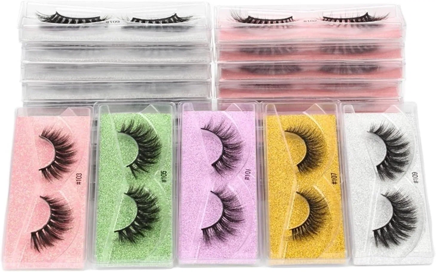 Набор ресниц UAMOU 3D Mink Lashes, 50 пар, 11-15 мм