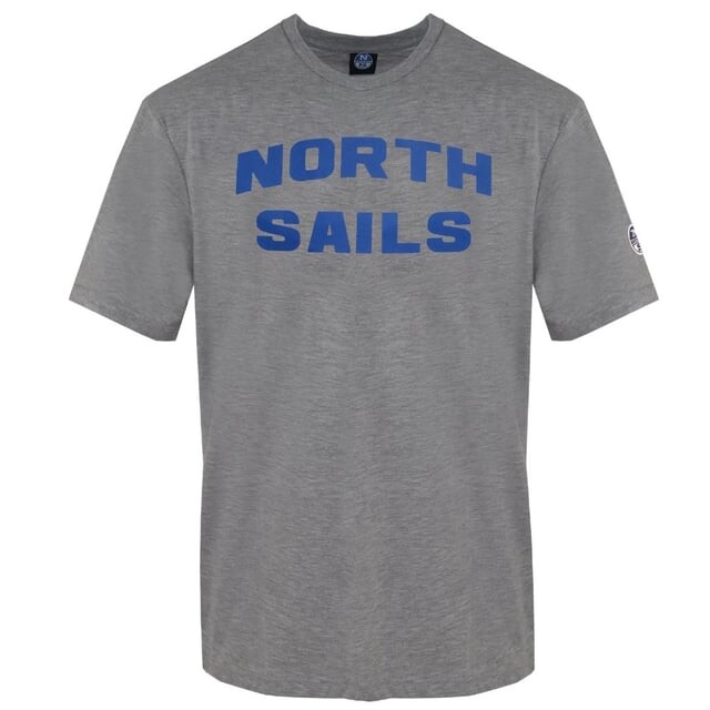 

Серая футболка с логотипом Block North Sails, серый
