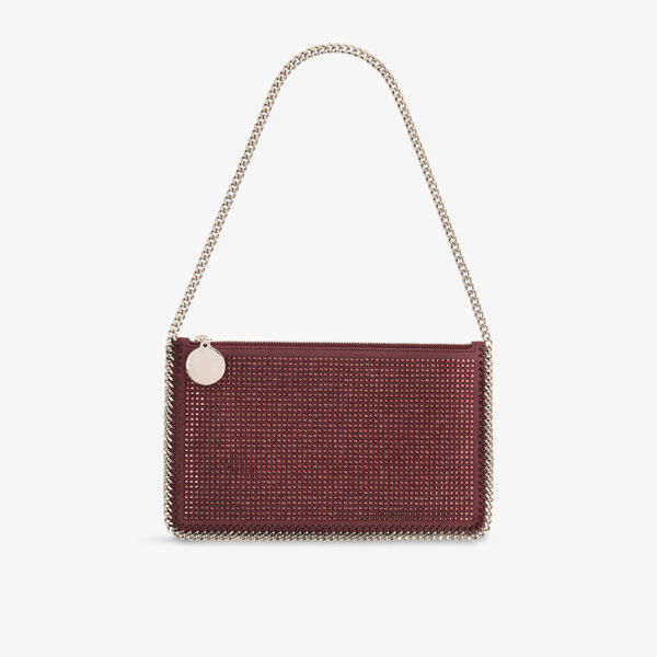 

Плетеная плечевая сумка Falabella Stella Mccartney, цвет raisin