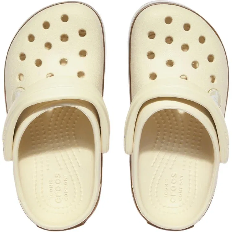 Кроссовки для малышей Crocs Crocband Low Top бежевые — фото 4