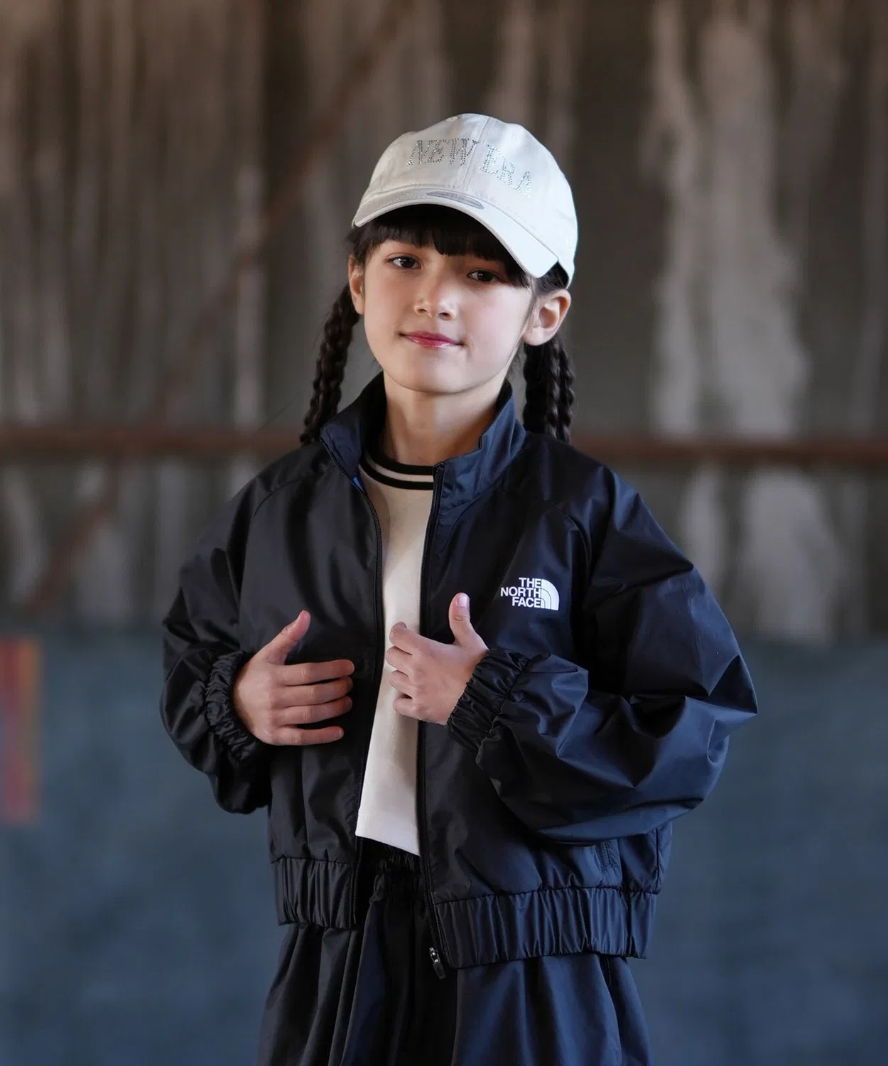 Куртка короткая The North Face из переработанного полиэстера, чёрная