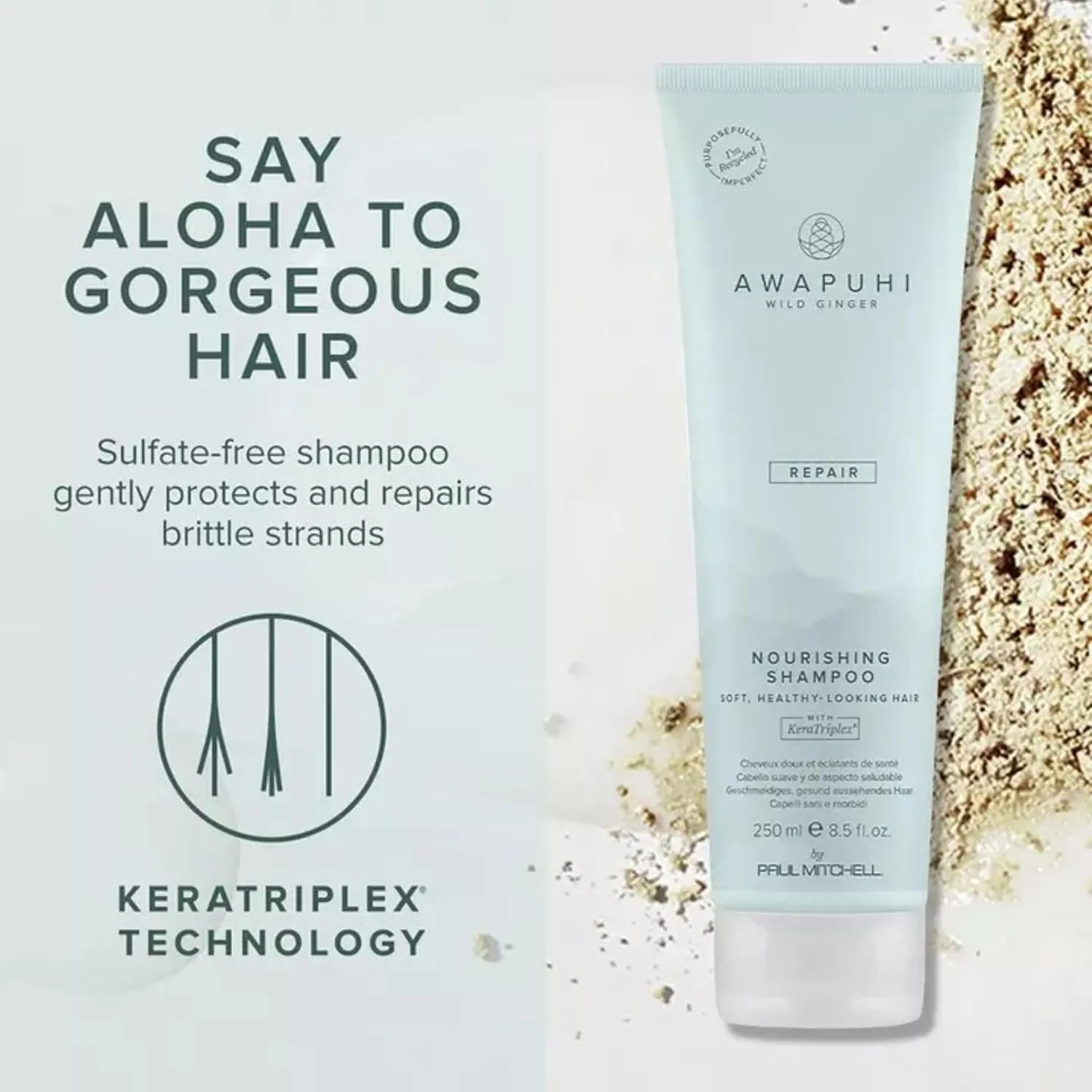 Питательный шампунь Awapuhi Wild Ginger от Paul Mitchell, ультранасыщенная формула, безопасная для окрашенных волос, для сухих, поврежденных и окрашенных волос. — фото 3