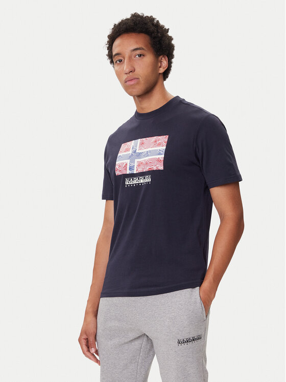 

Футболка regular fit S-Drapeau Ss NP0A891K Napapijri, синий