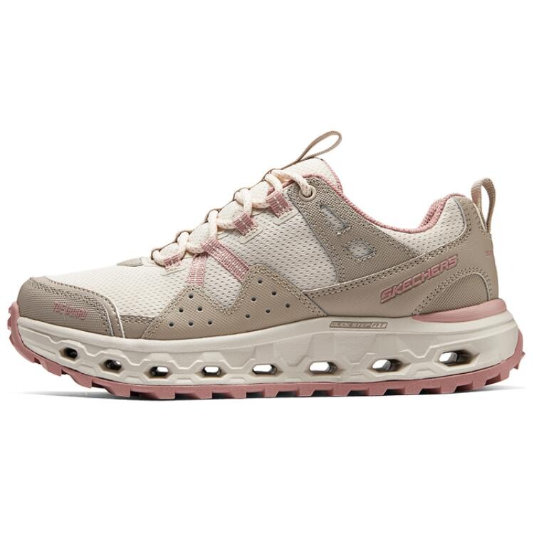 

Кроссовки женские с низким верхом бежево-коричневые Skechers