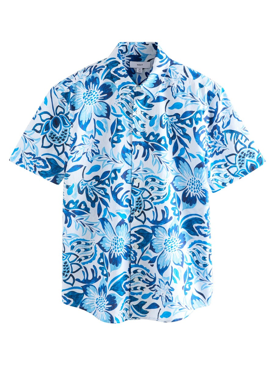 

Рубашка на пуговицах классического кроя Next, цвет Blue/Light blue/Dark blue