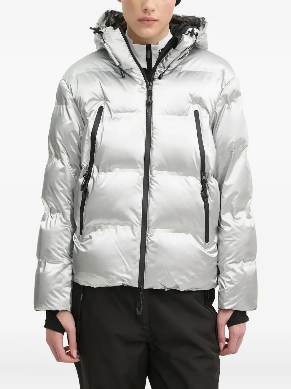 

Лыжная куртка с нашивкой-логотипом Ea7 Emporio Armani, серый