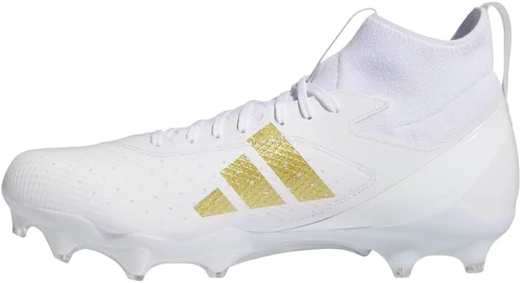 Мужские футбольные бутсы Adidas Adizero Impact+ Premier, белый/металлик — фото 4