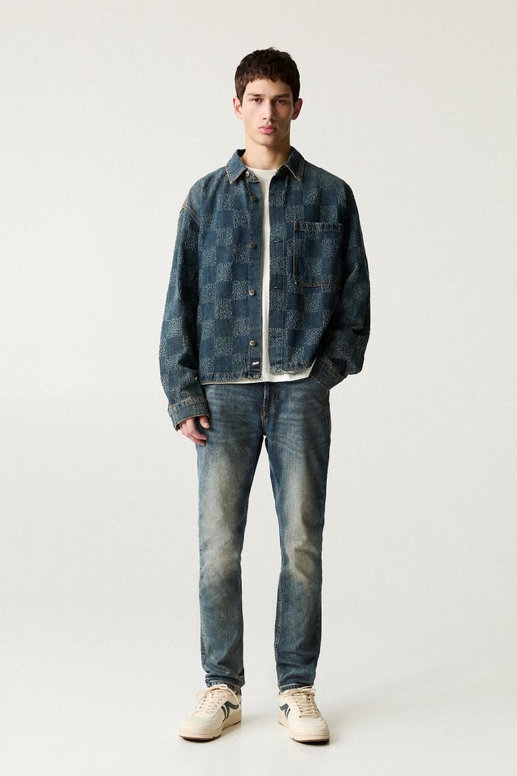 

Джинсы облегающего кроя Pull And Bear, синий