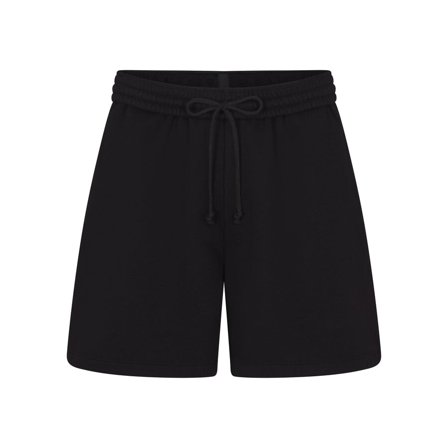 

Оверсайз шорты SKIMS Cotton Fleece, цвет Onyx