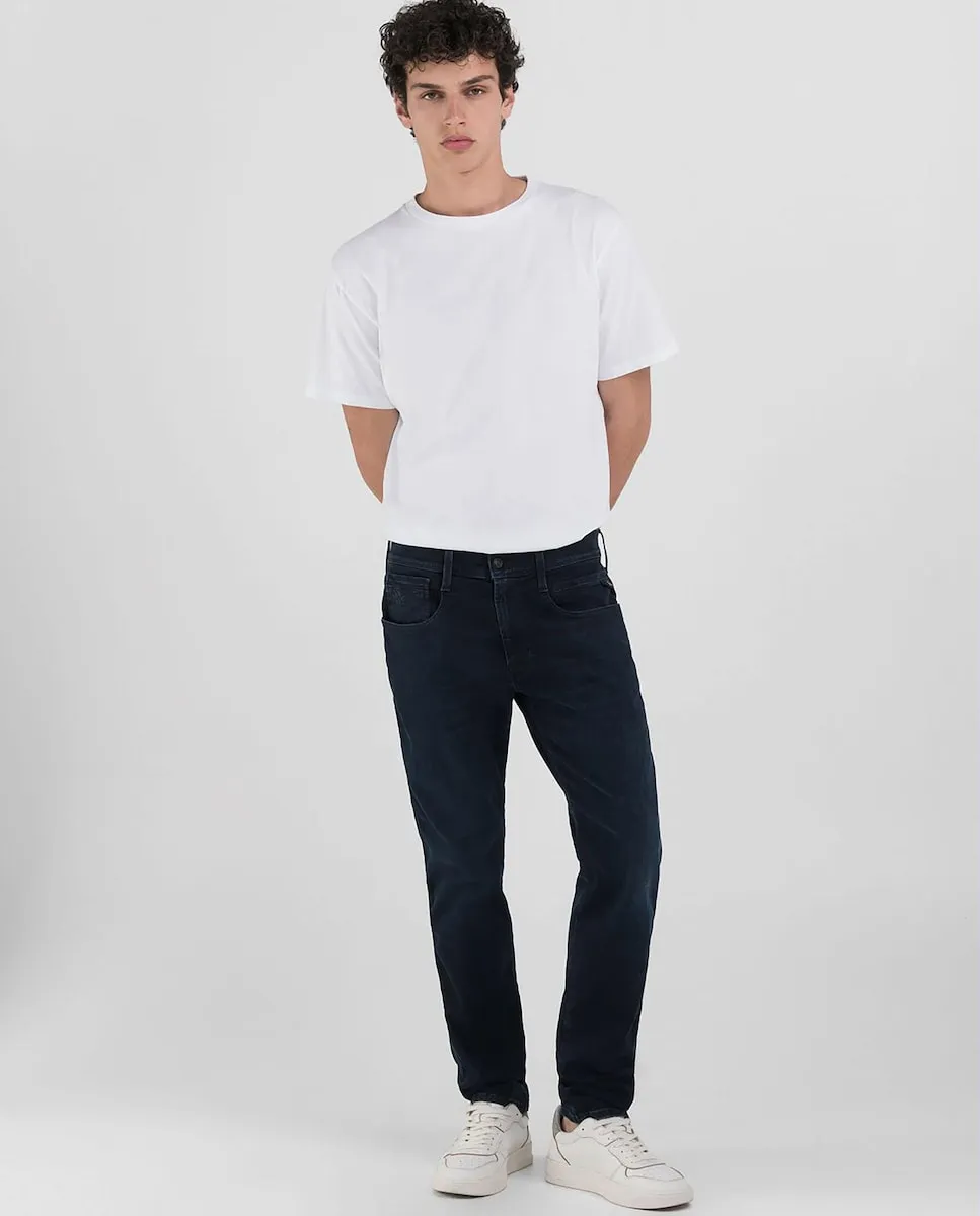 

Узкие мужские джинсы с карманами Replay, тёмно-синий