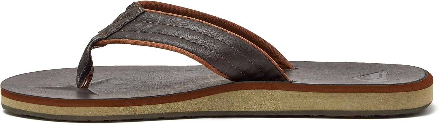 Мужские сандалии Quiksilver Carver из нубука с трехточечным креплением — фото 3