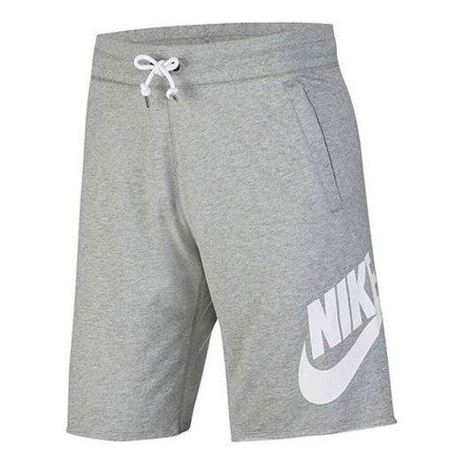 

Шорты спортивные шорты с большим логотипом и завязками Nike, серый