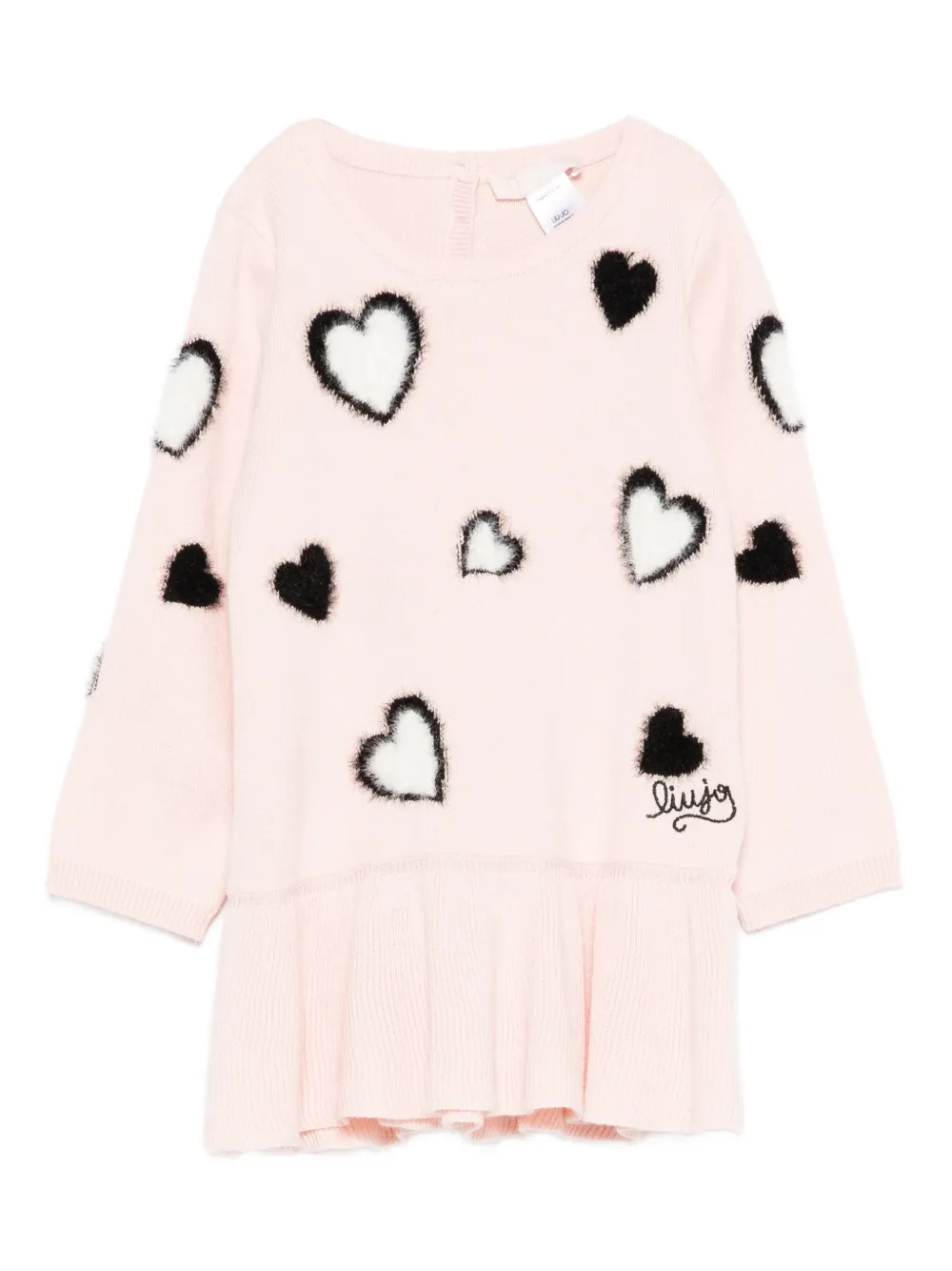 

Декорированное трикотажное платье Liu Jo, розовый