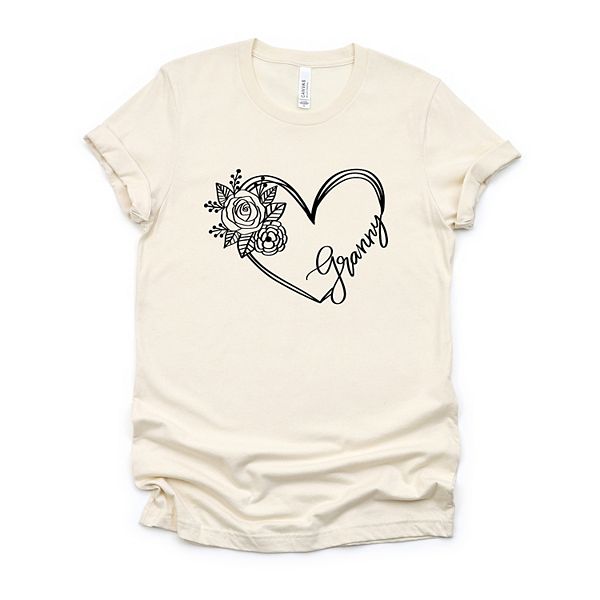 

Футболка с коротким рукавом и контуром сердца Simply Sage Market, Зеленый, Футболка с коротким рукавом и контуром сердца Simply Sage Market