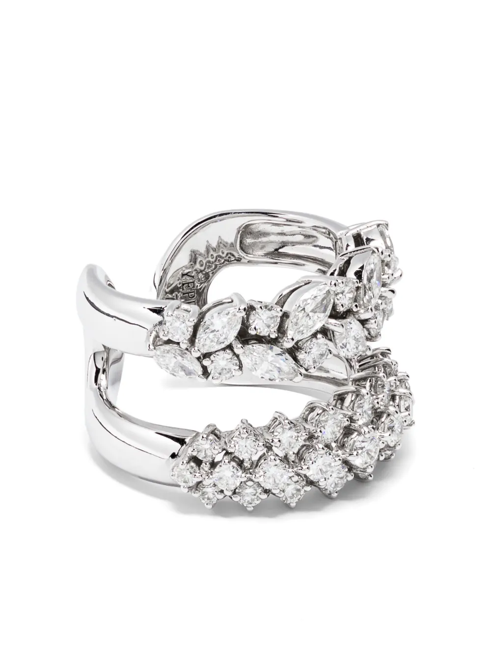 

Кольцо Y-Not из белого золота с бриллиантами Yeprem, серебряный