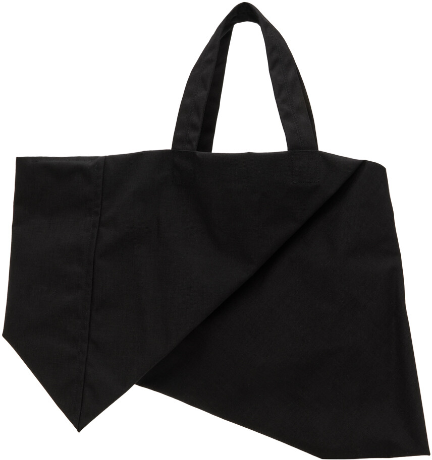 

Черная большая сложенная сумка-тоут Comme Des Garcons, цвет Black