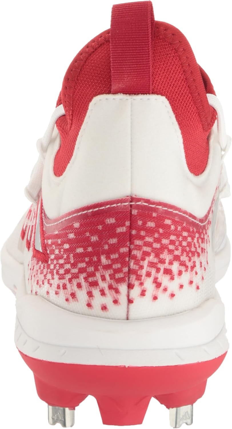 Мужские бутсы Adidas Adizero Afterburner Nwv, белый/красный — фото 3