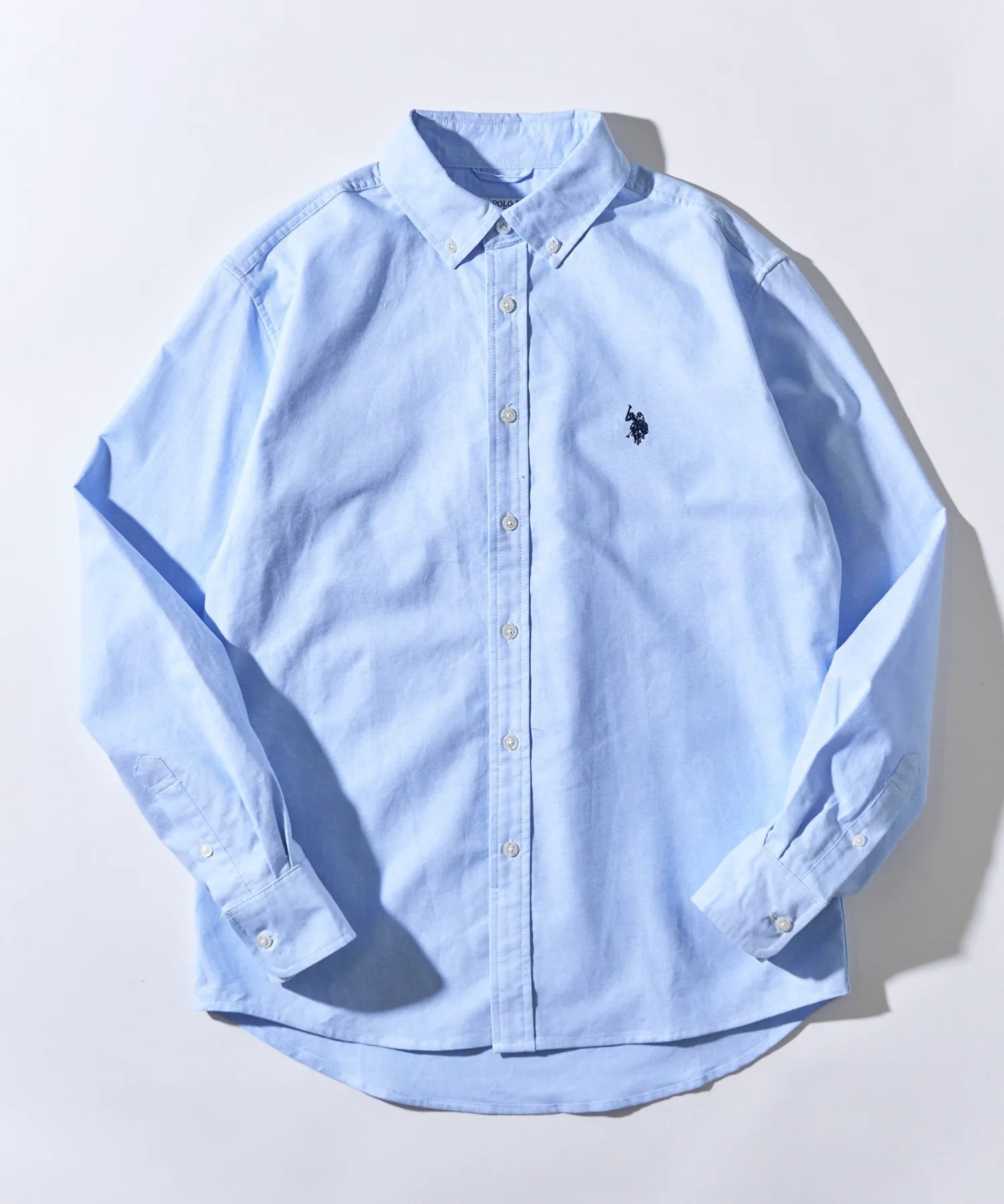 Футболка с длинным рукавом US POLO ASSN./One-Point Logo Pony Embroidered BD Shirt U.S. Polo Assn., L.BLU
