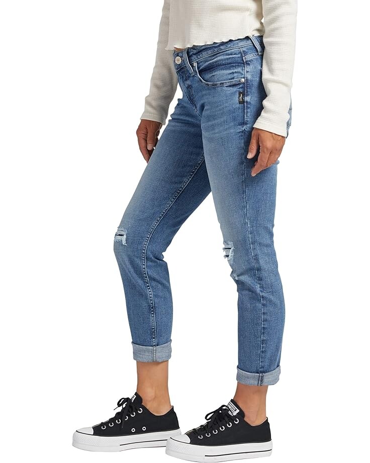 

Джинсы Silver Jeans Co. Boyfriend Mid-Rise Slim Leg Jeans L27101CAA209, индиго