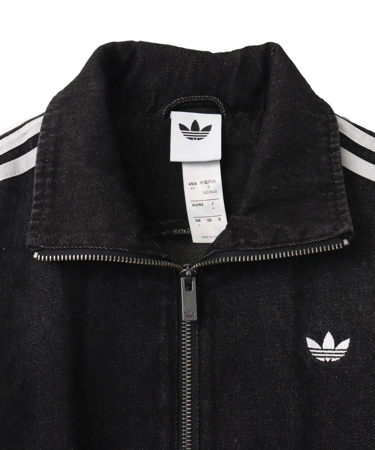 Куртка джинсовая Adidas Originals Denim Lacing FB Jacket, свободный крой, черная — фото 2