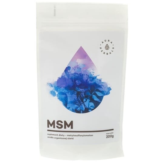 

Aura Herbals, Порошок органического соединения серы Aura Herbals, МСМ, 200 г