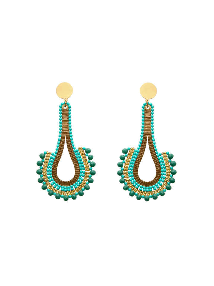 

Женские серьги с бирюзой IZIA, бирюзовый