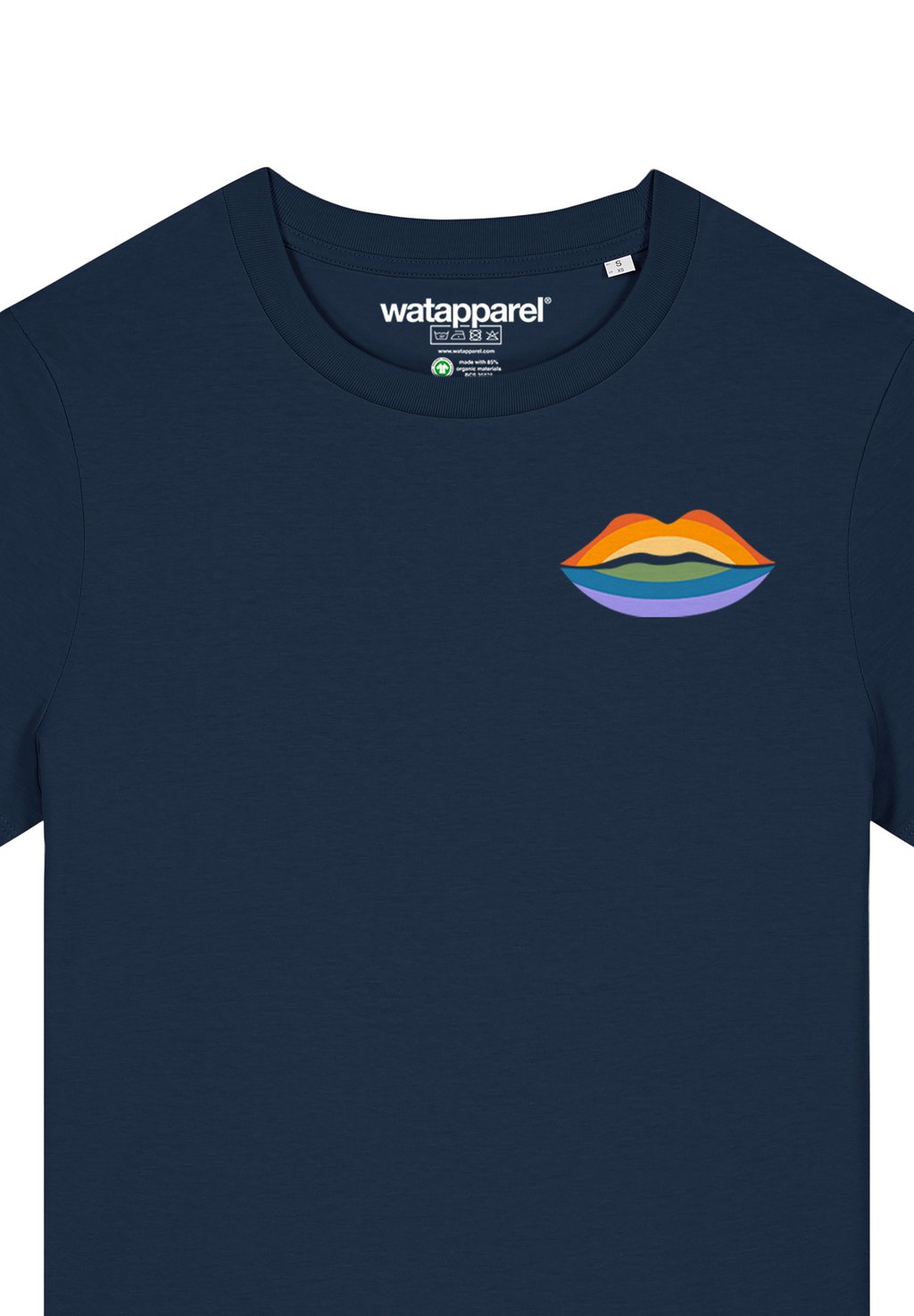 

Футболка с принтом watapparel, темно-синий