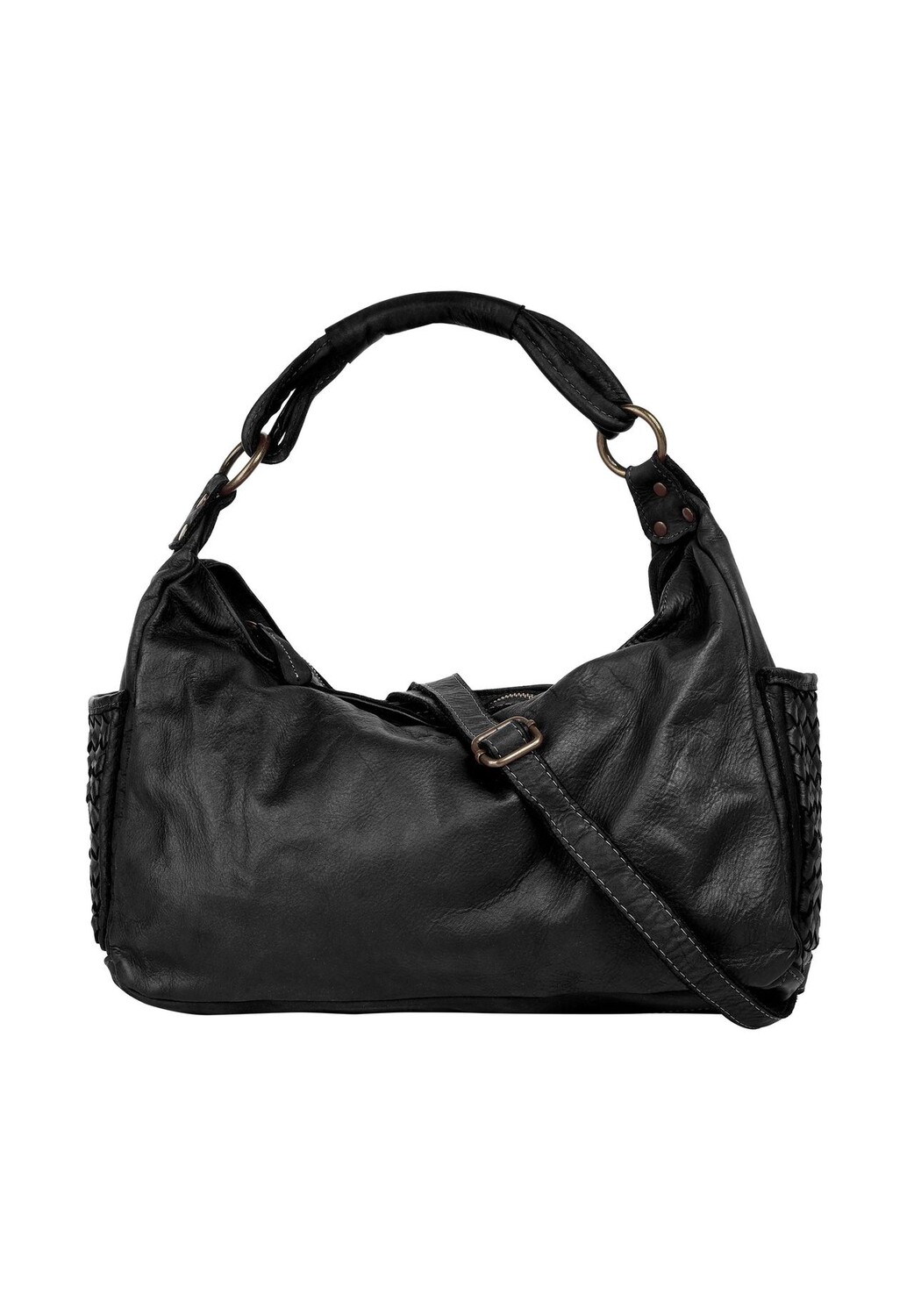 

Сумочка, натуральная кожа, производство Италия Samantha Look, черный