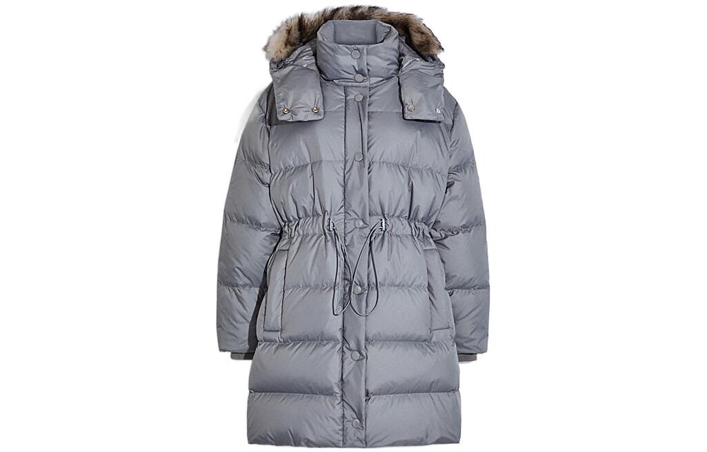 

Пуховик женский серый Coach