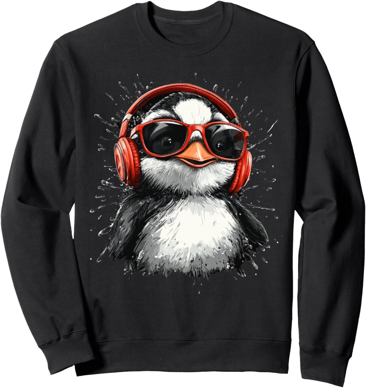 

Толстовка с изображением пингвина в стиле «крутой анималистический рисунок», черная Animal Splash, Черный, Толстовка с изображением пингвина в стиле «крутой анималистический рисунок», черная Animal Splash