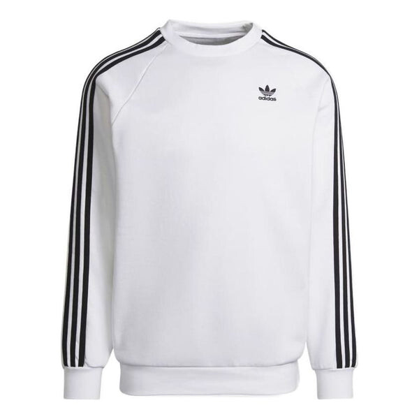 

Рубашка оригиналы adicolor классика 3 полоски толстовка экипажа Adidas, белый