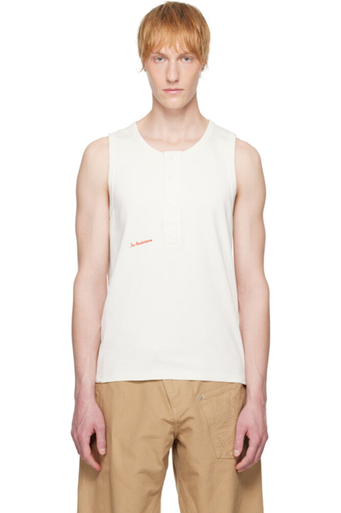 

Топ-майка Off-White Henley Woven JW Anderson