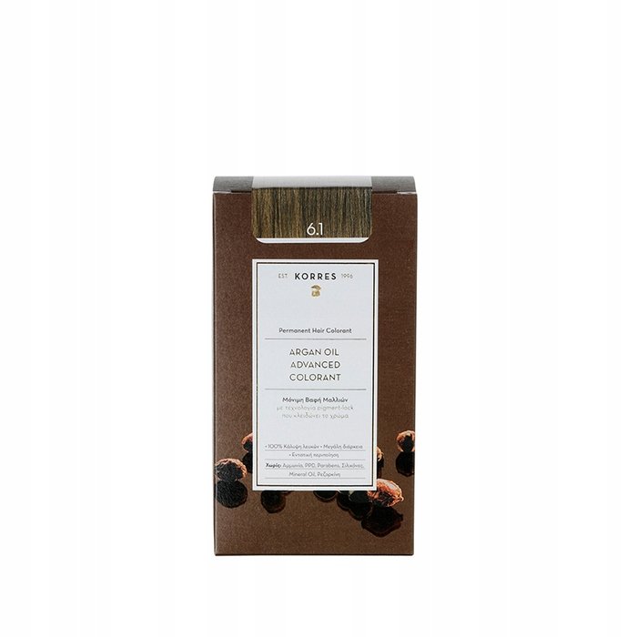 Краска для волос Korres Argan Oil 6.1 — фото 2