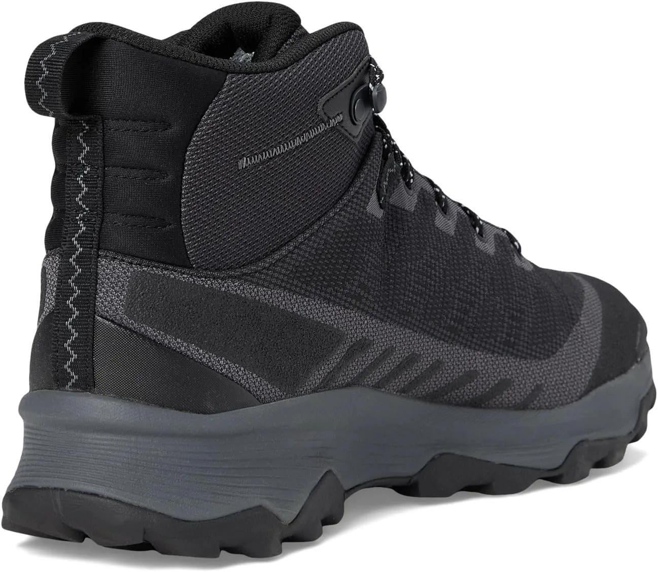 Мужские водонепроницаемые ботинки Merrell Eco-Friendly Speed Mid - черные, черный — фото 4
