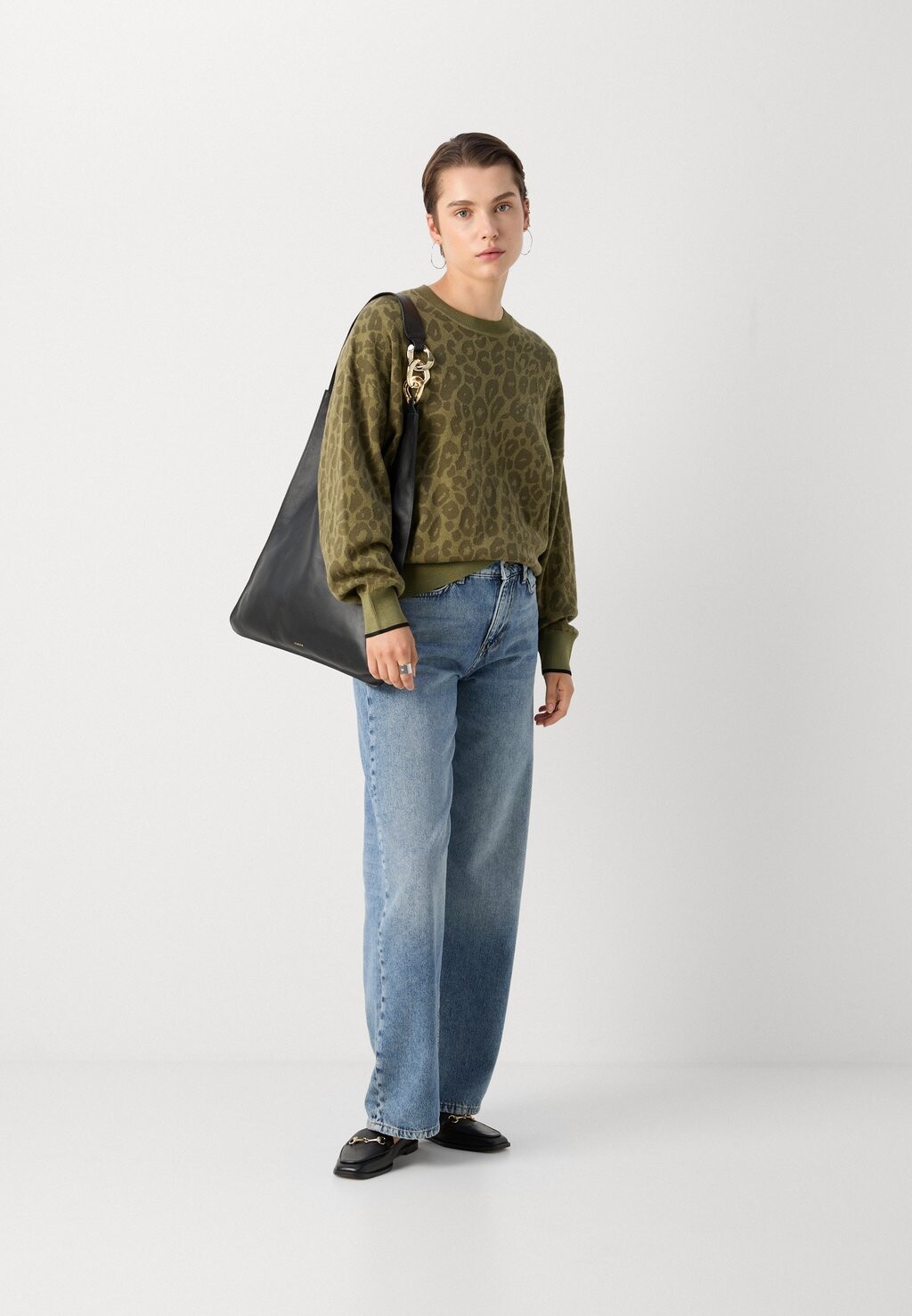 

Вязаный свитер RELAXED Scotch & Soda, хаки