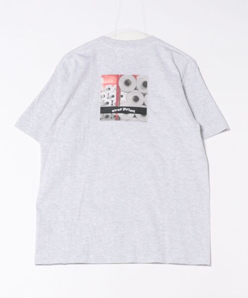 

Футболка с принтом, стандартный крой Over print, серый