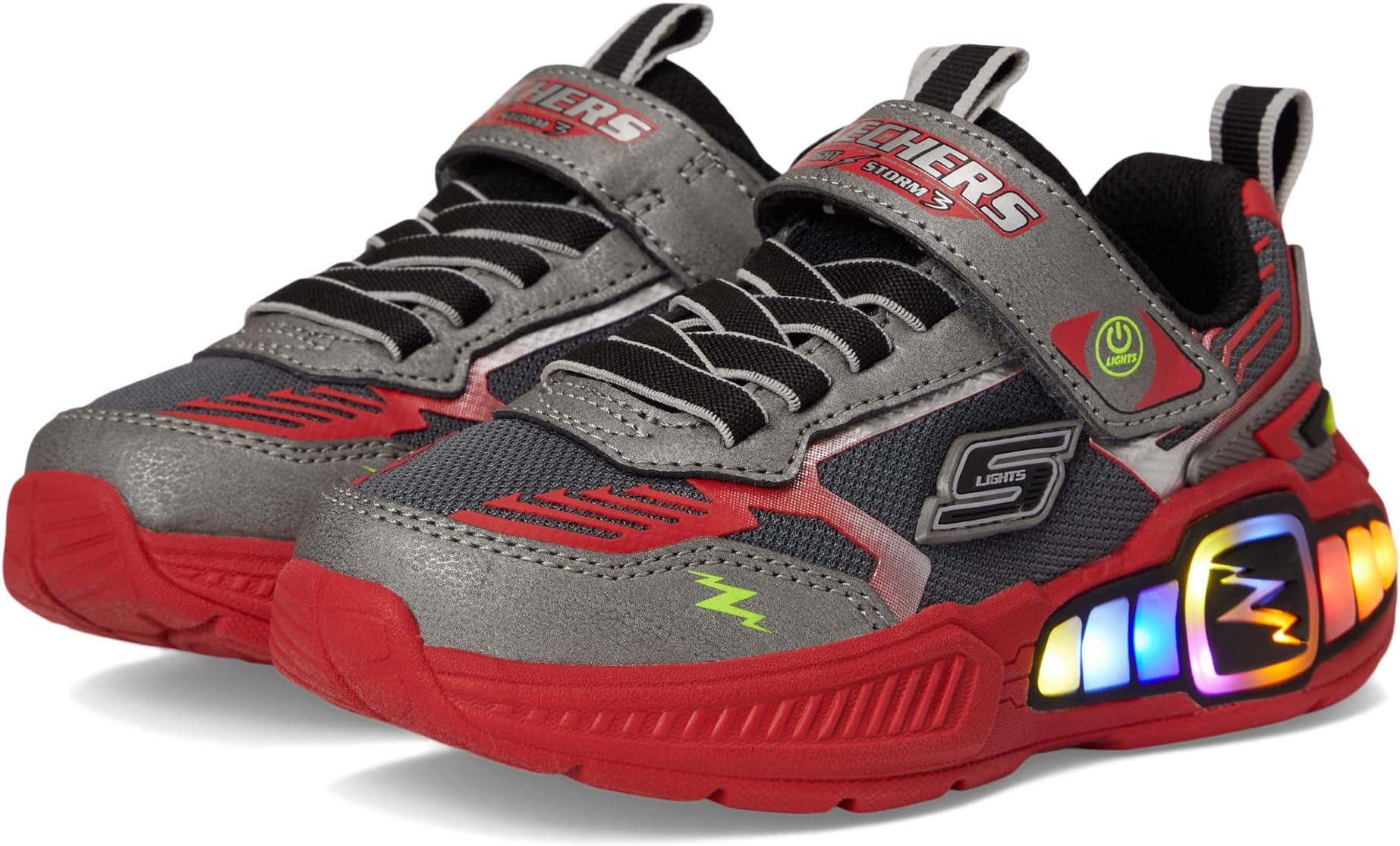 

Кроссовки SKECHERS KIDS Light Storm 3 400151L, цвет Gunmetal/Red