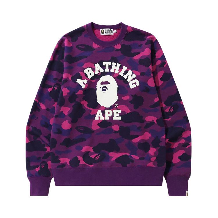 

Свитер BAPE Color Camo College Crewneck, Purple